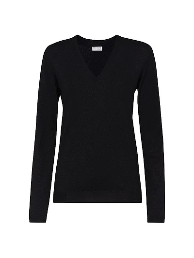 Cashmere and Silk Sparkling Lightweight Sweater