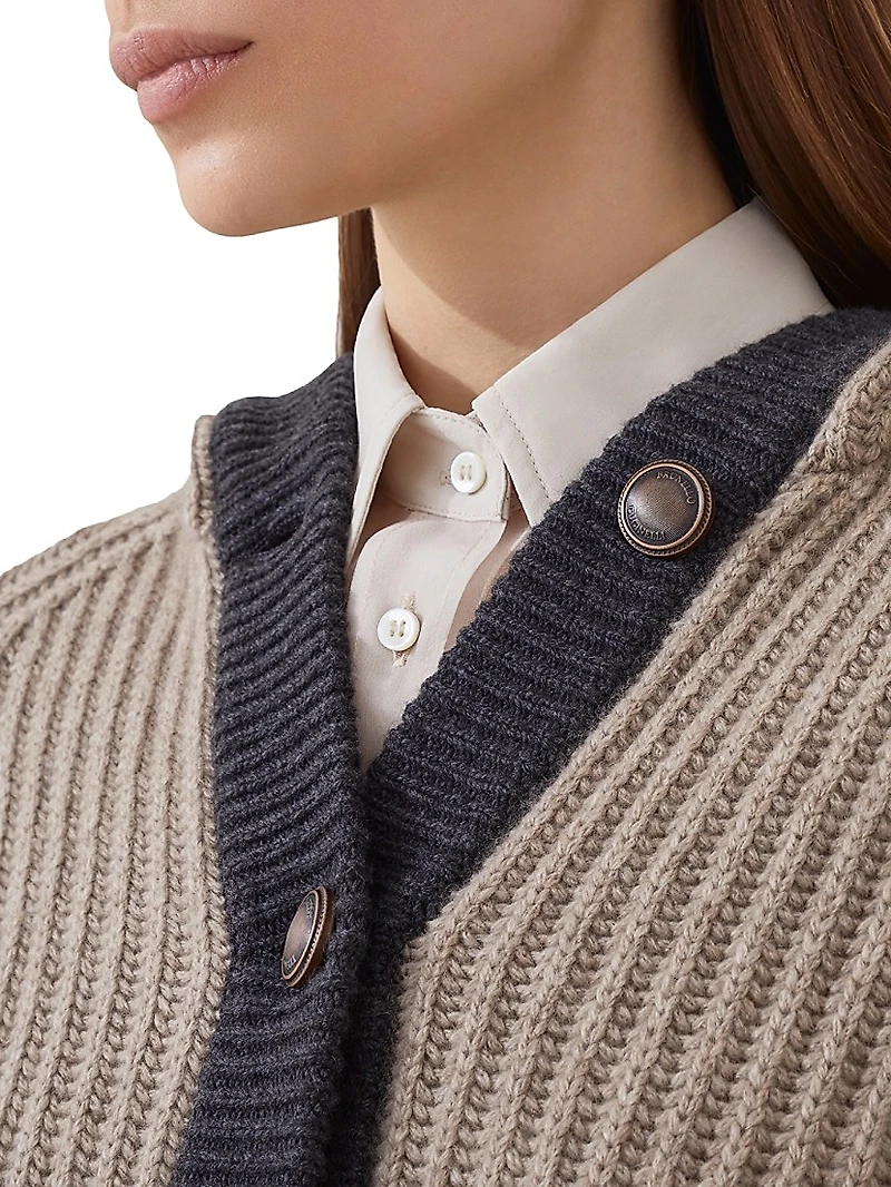 English Rib Hooded Cardigan