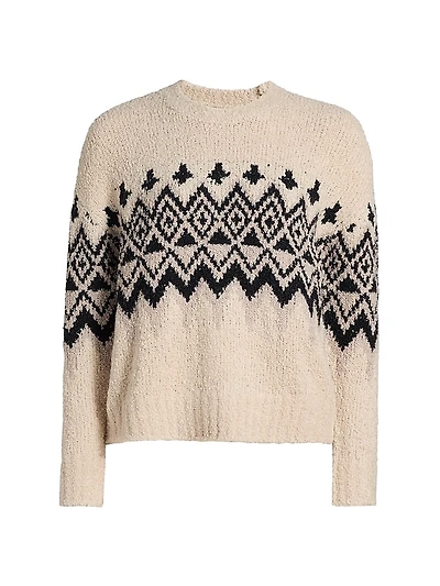 Fair Isle-Style Knit Sweater