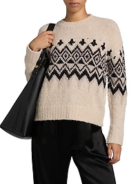 Fair Isle-Style Knit Sweater