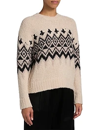 Fair Isle-Style Knit Sweater