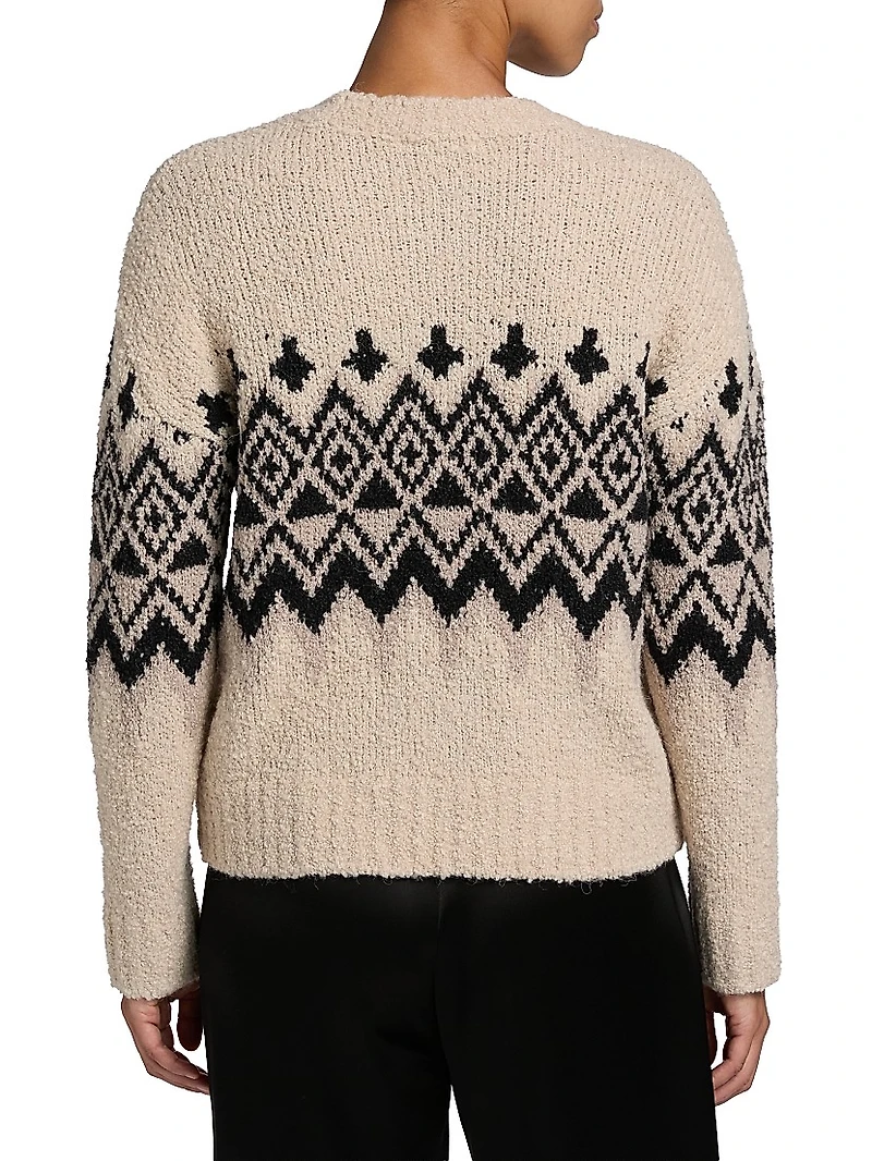 Fair Isle-Style Knit Sweater