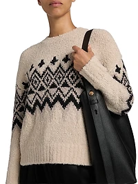 Fair Isle-Style Knit Sweater