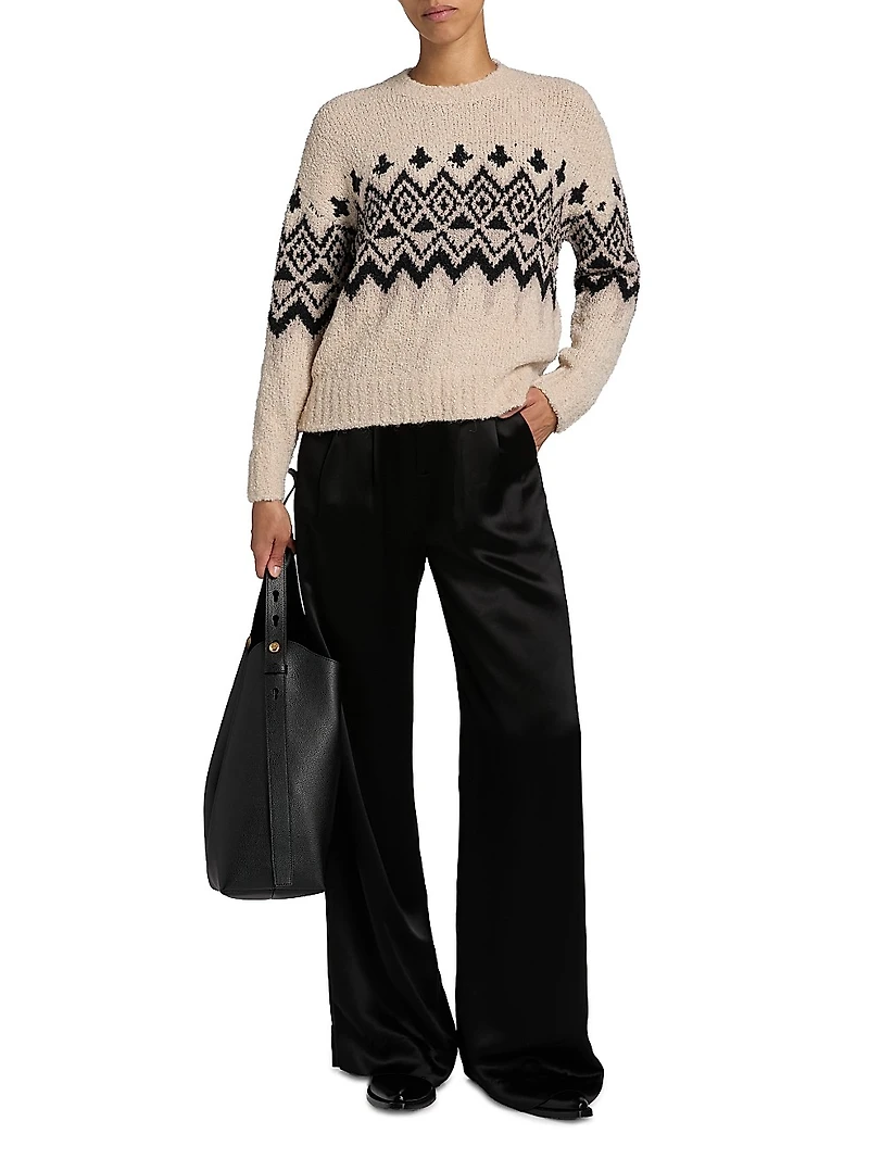 Fair Isle-Style Knit Sweater