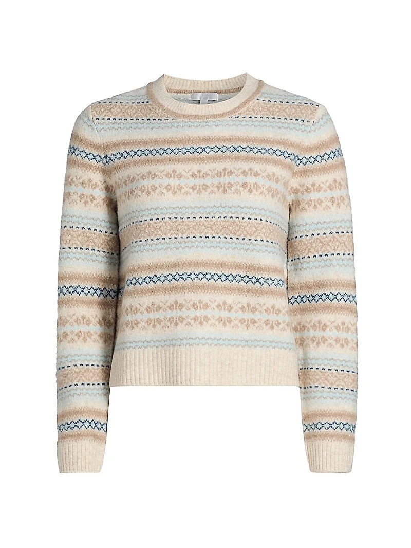 Fair Isle-Style Crewneck Sweater