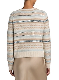 Fair Isle-Style Crewneck Sweater