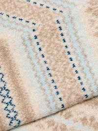 Fair Isle-Style Crewneck Sweater