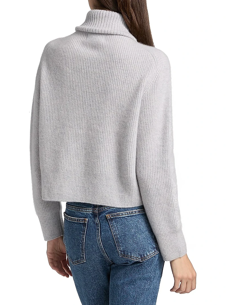 Double-Zip Cashmere Cardigan