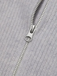 Double-Zip Cashmere Cardigan