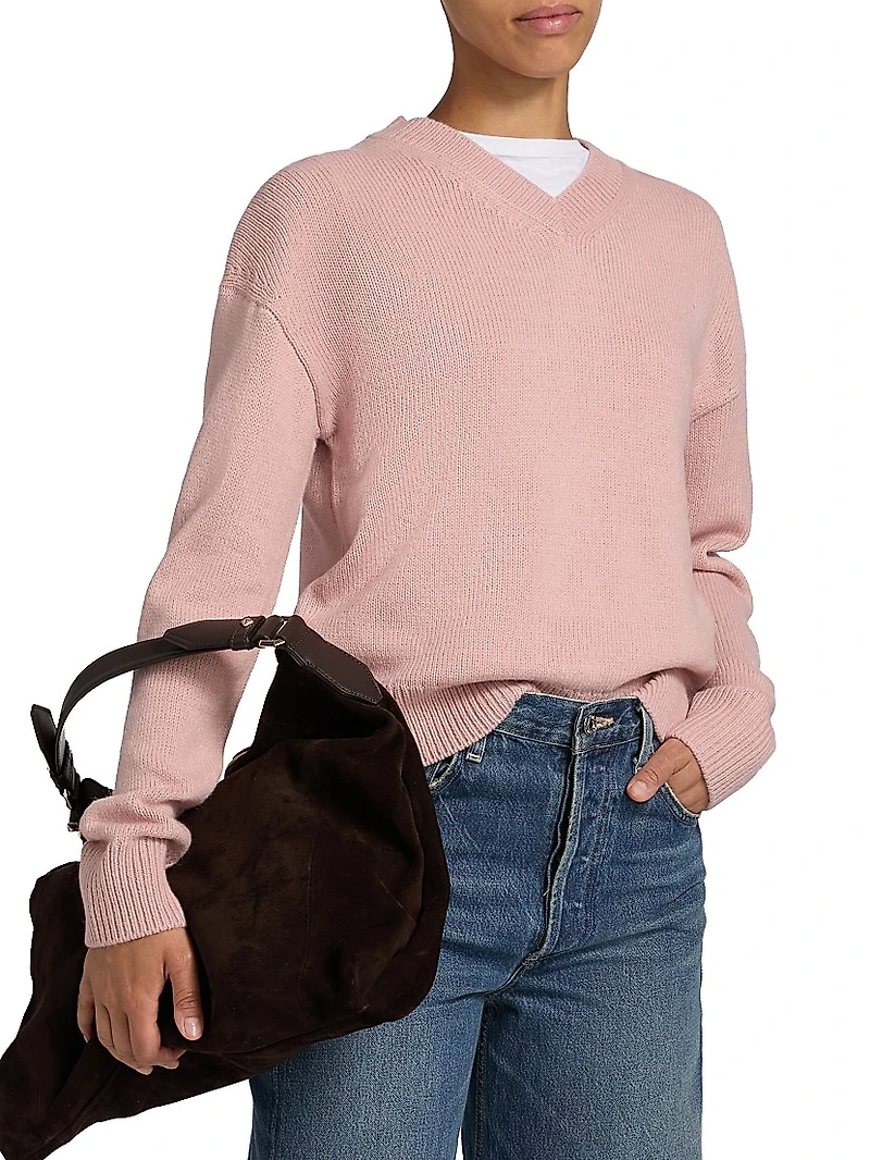 V-Neck Long-Sleeve Sweater