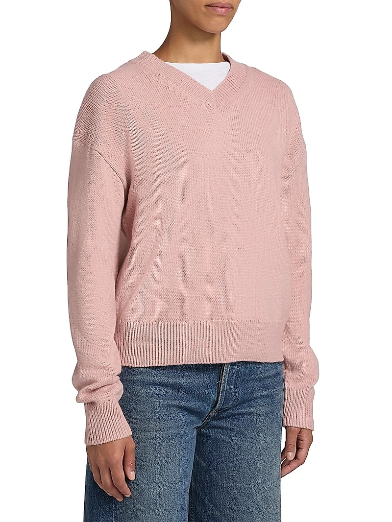V-Neck Long-Sleeve Sweater