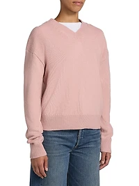 V-Neck Long-Sleeve Sweater