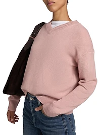 V-Neck Long-Sleeve Sweater