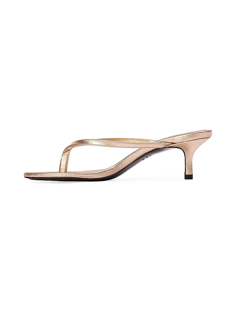 Tash 50MM Metallic Thong Sandals