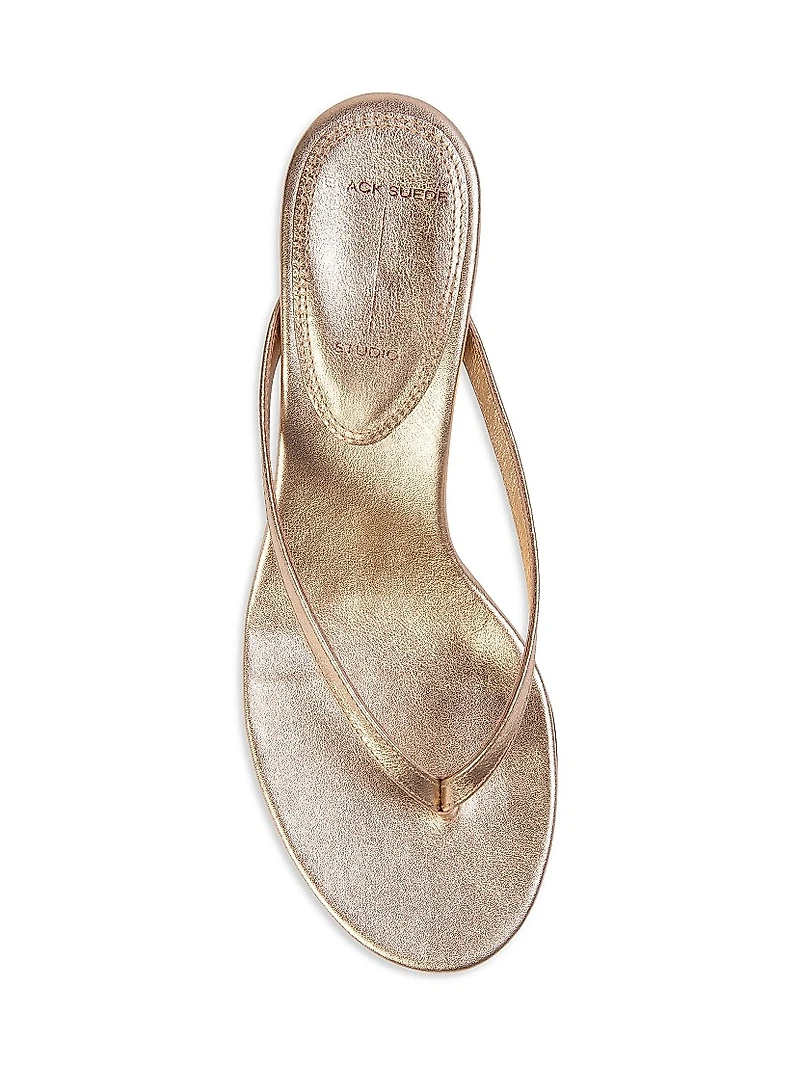 Tash 50MM Metallic Thong Sandals