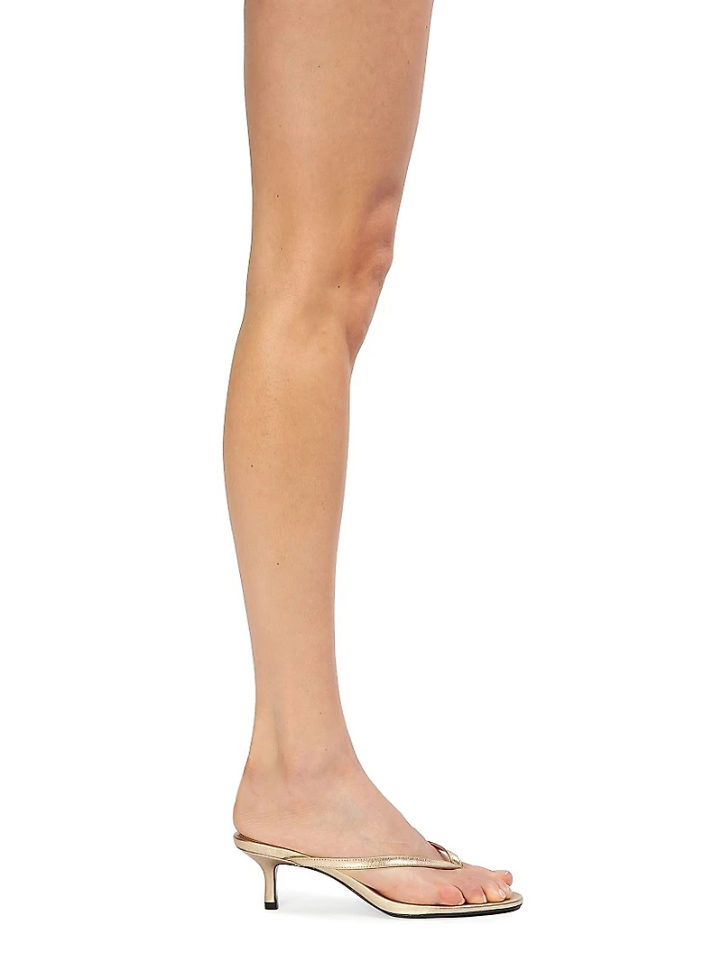 Tash 50MM Metallic Thong Sandals