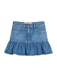 Denim Mini Skirt