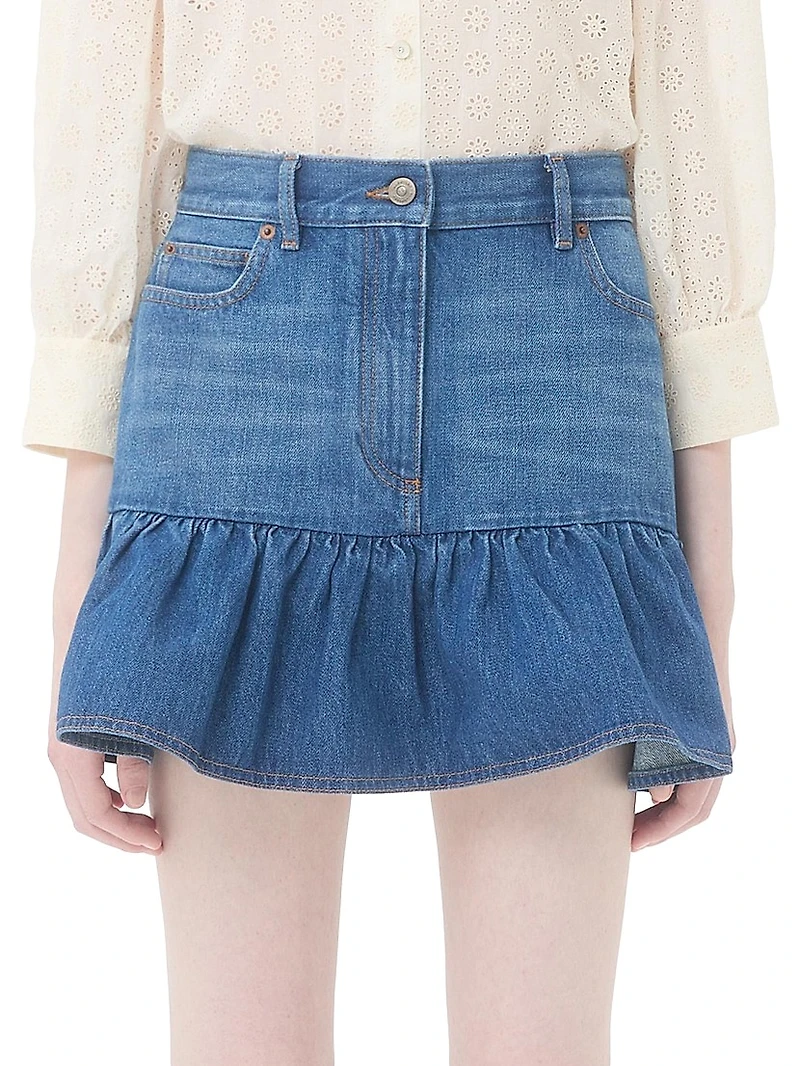 Denim Mini Skirt