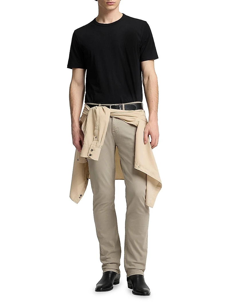 The Straight Edge Mid-Rise Jeans