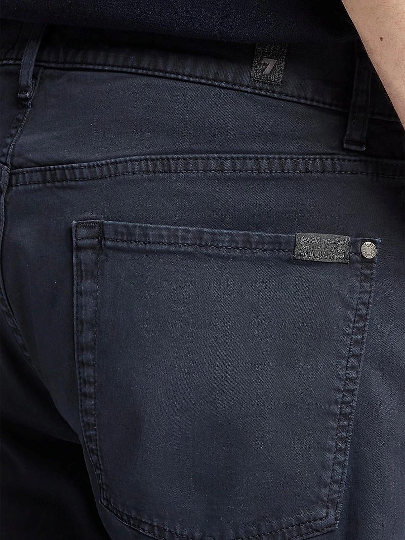 The Straight Stretch Mid-Rise Straight-Leg Jeans