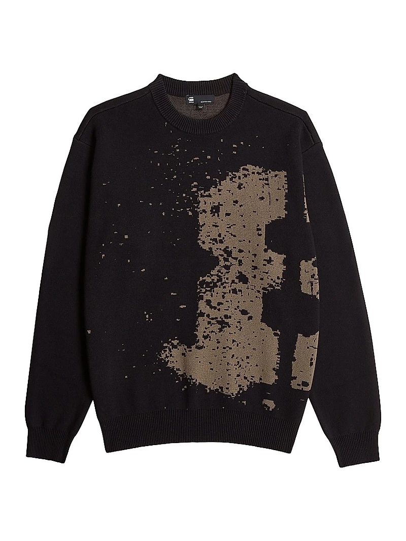 Sprayed 89 Cotton Rib-Knit Sweater