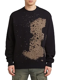 Sprayed 89 Cotton Rib-Knit Sweater