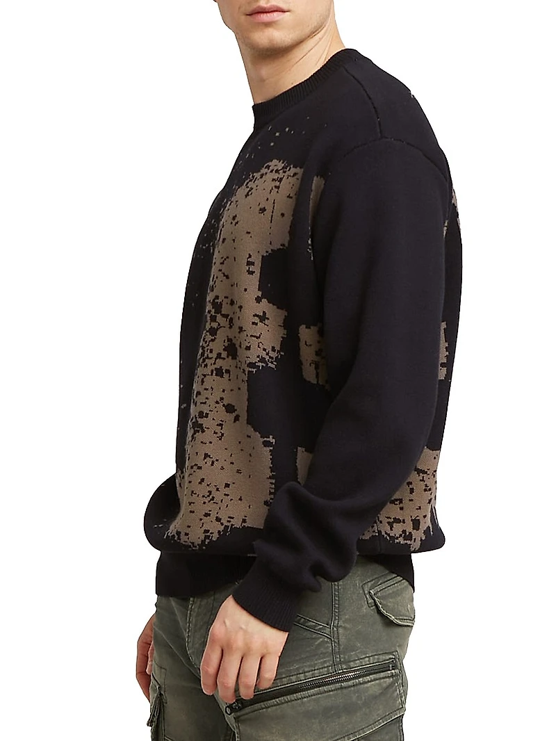 Sprayed 89 Cotton Rib-Knit Sweater