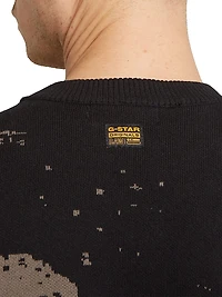 Sprayed 89 Cotton Rib-Knit Sweater