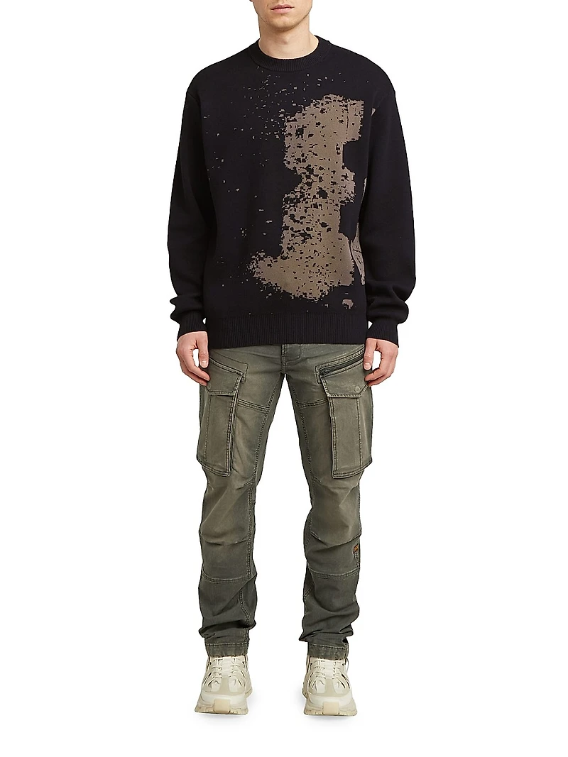 Sprayed 89 Cotton Rib-Knit Sweater