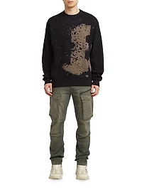 Sprayed 89 Cotton Rib-Knit Sweater