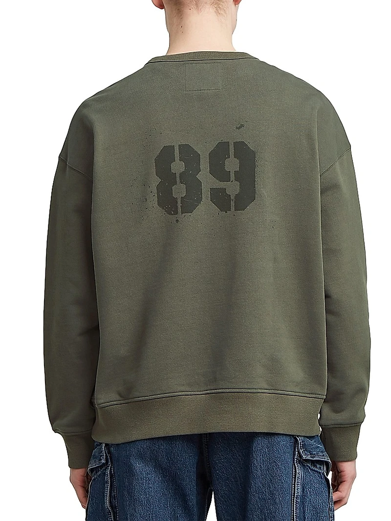 Sprayed 89 Logo Cotton Sweatshirt