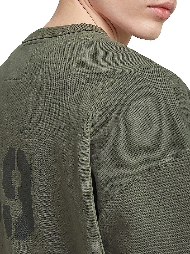 Sprayed 89 Logo Cotton Sweatshirt