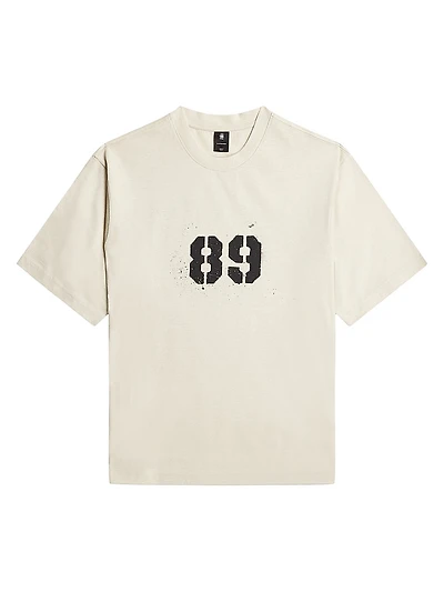 Sprayed 89 Logo Cotton T-Shirt