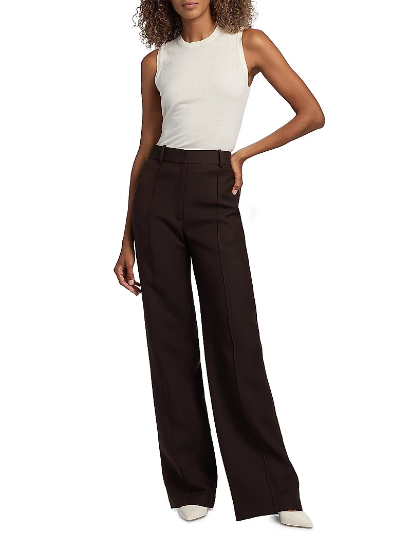 Wyatt Wool-Silk Pants