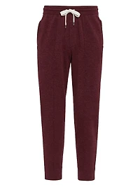 Cashmere Double Knit Trousers with Crête Detail