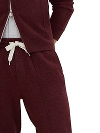 Cashmere Double Knit Trousers with Crête Detail