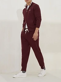 Cashmere Double Knit Trousers with Crête Detail