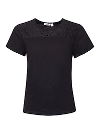 Easy Crew Lace Yoke Tee