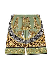 Wild Cats Silk Shorts