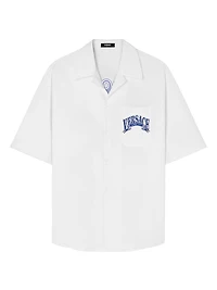 Crest Cotton Poplin Short-Sleeve Shirt
