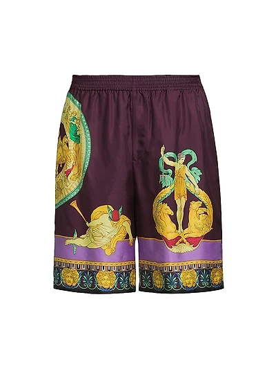 Hall of Statues Silk Shorts