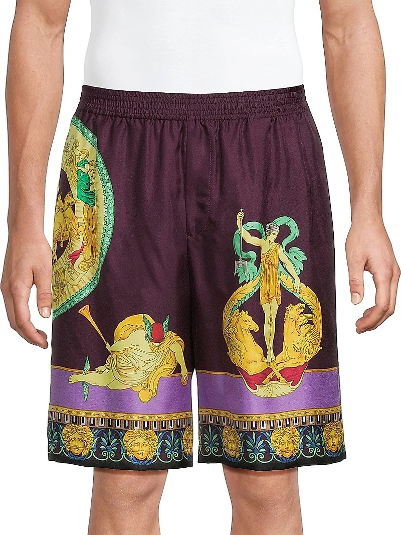 Hall of Statues Silk Shorts