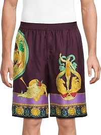 Hall of Statues Silk Shorts