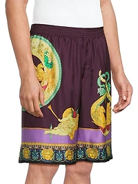 Hall of Statues Silk Shorts