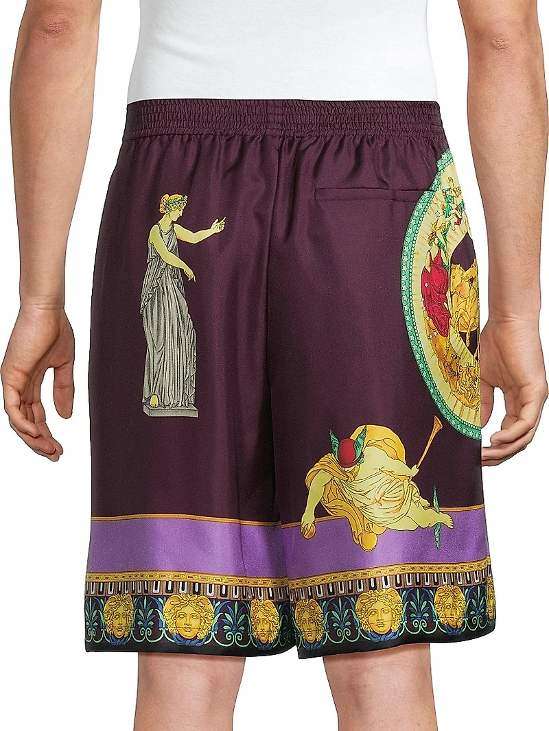Hall of Statues Silk Shorts