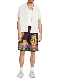 Hall of Statues Silk Shorts