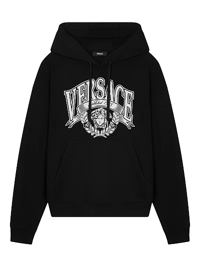 Medusa Crest Cotton Hoodie