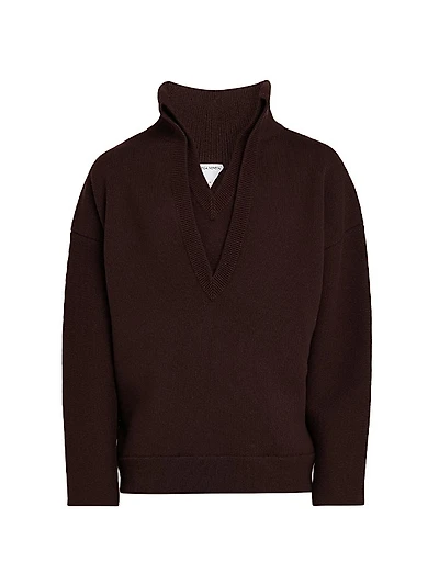 Wool Chunky Compact-Knit Sweater