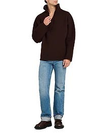 Wool Chunky Compact-Knit Sweater
