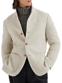 Lightweight Water Resistant Cashmere Outerwear Blazer